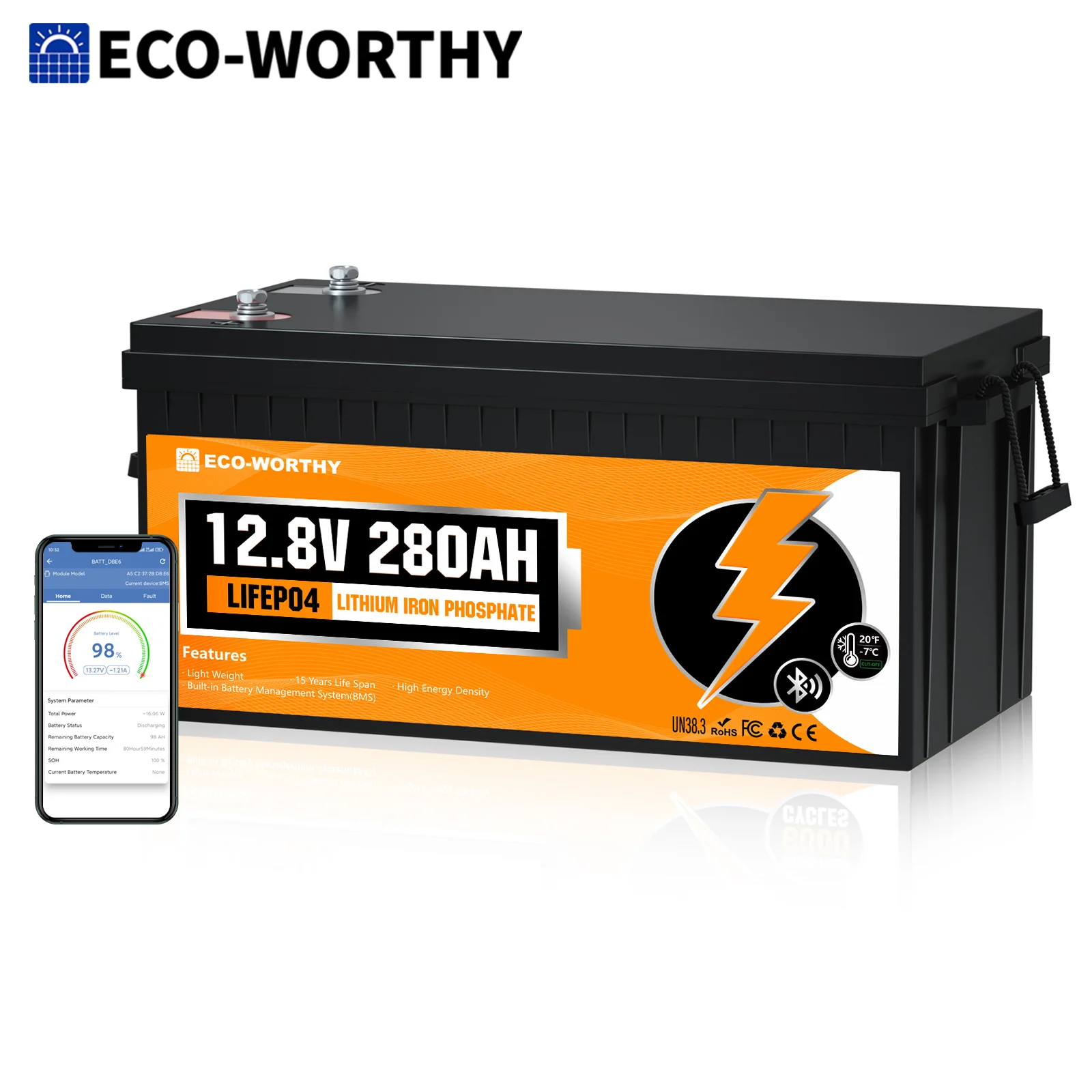 Lithium battery with smartphone app