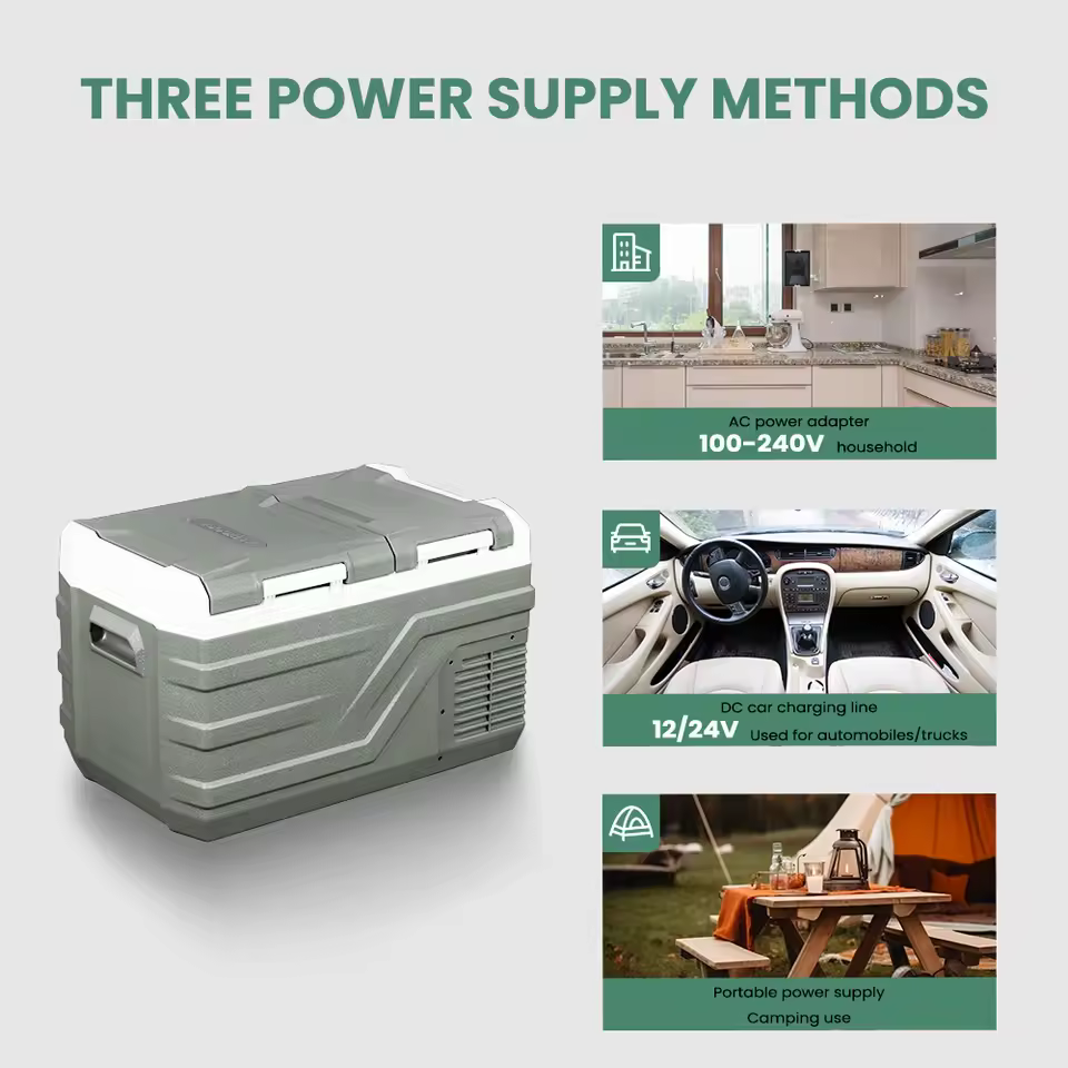Alpicool NLS 40L car fridge freezer capacity holding 58 cans and 55 water bottles