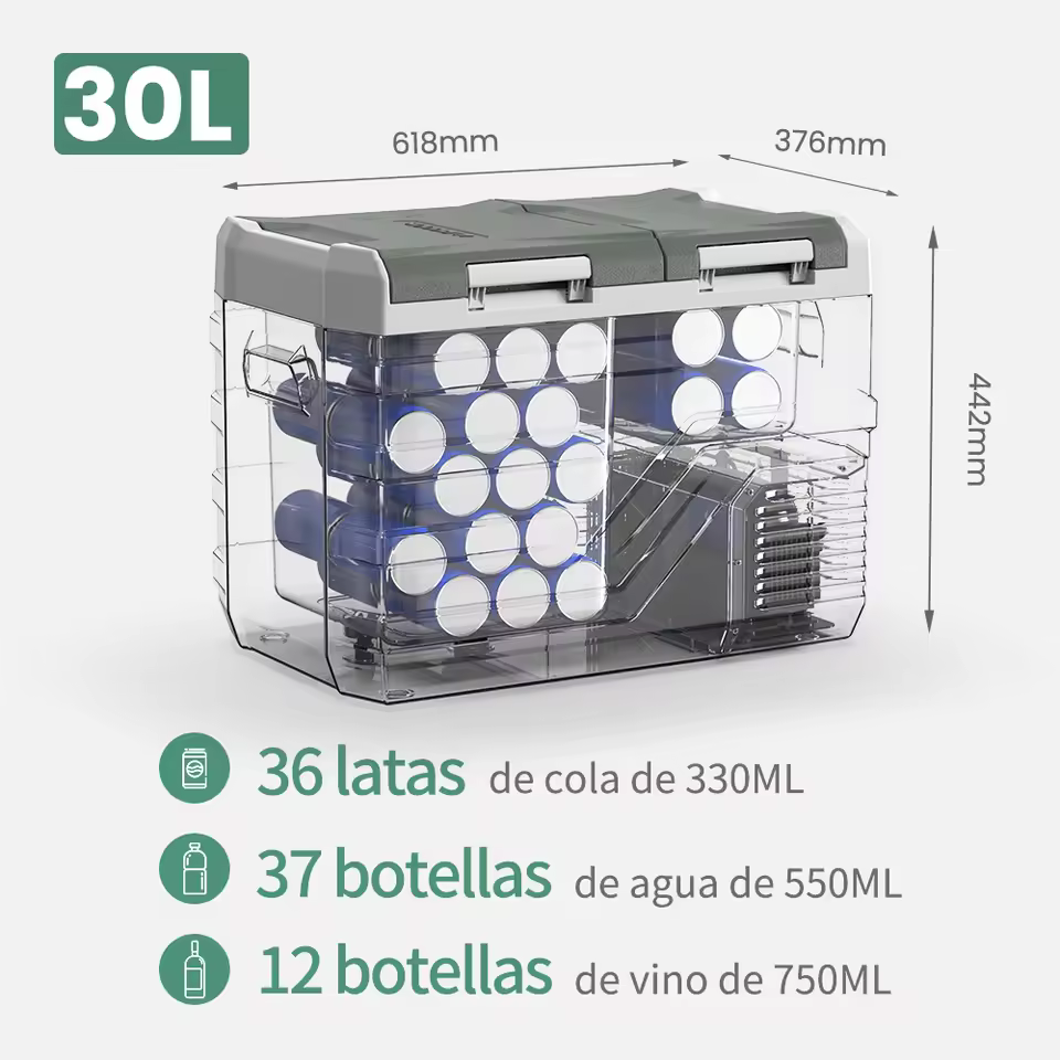Alpicool NLS portable refrigerator detachable door with adjustable opening direction