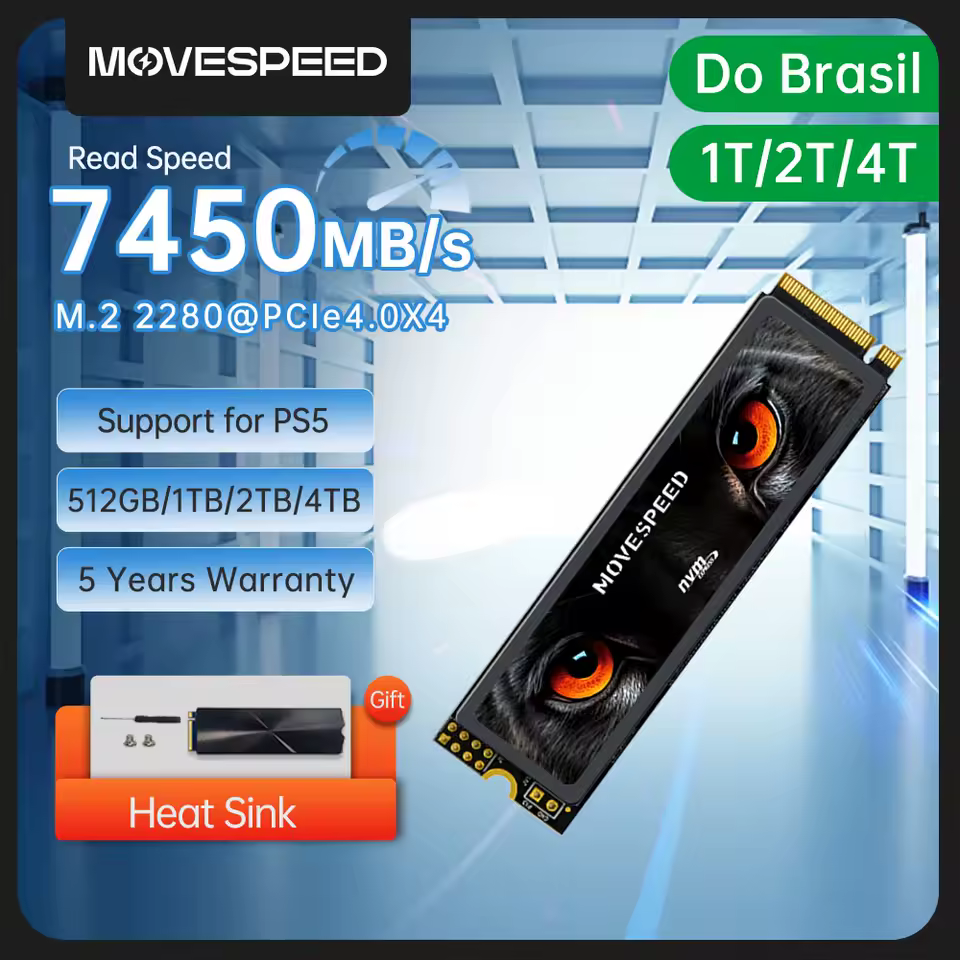 Movespeed 7450MB/s vs Kootion X16Plus best gaming m 2 ssd for PS5 review