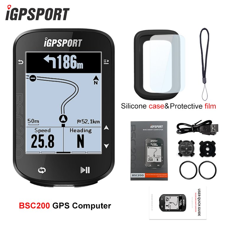 iGPSPORT BSC200 wireless GPS bike computer with route navigation and ANT+ sensor support review