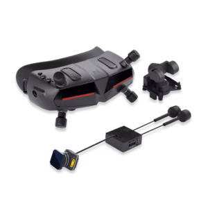 Walksnail Avatar HD Goggles X with head tracker module front view