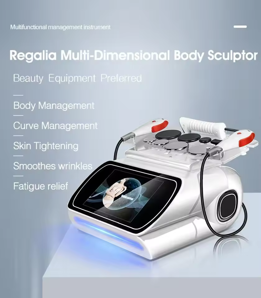 Regalia multi-dimensional body sculptor for body management, curve management and skin tightening