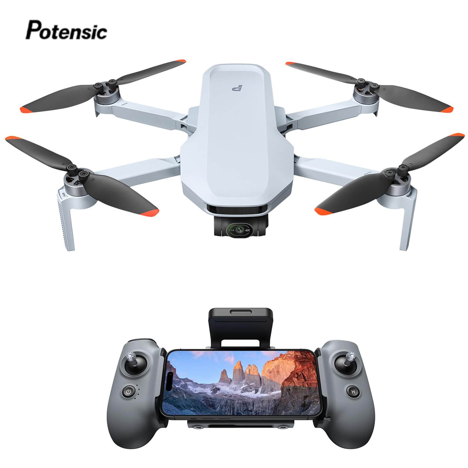 cinematic drone - Potensic ATOM 2 4K HDR camera drone with 3-axis gimbal