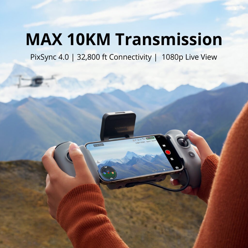 cinematic drone - Potensic ATOM 2 10KM PixSync transmission range with live view