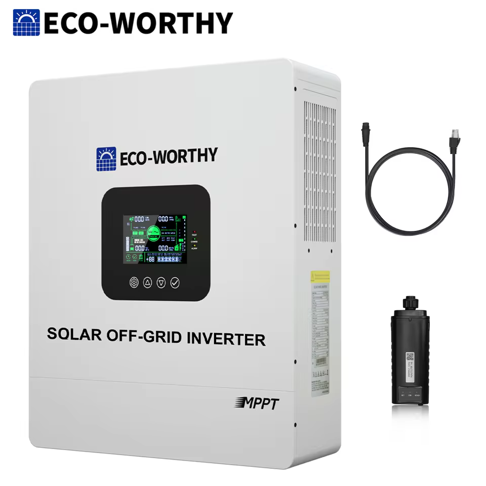 best hybrid solar inverter 2026 - ECO-WORTHY UL1741 5000W off grid solar inverter