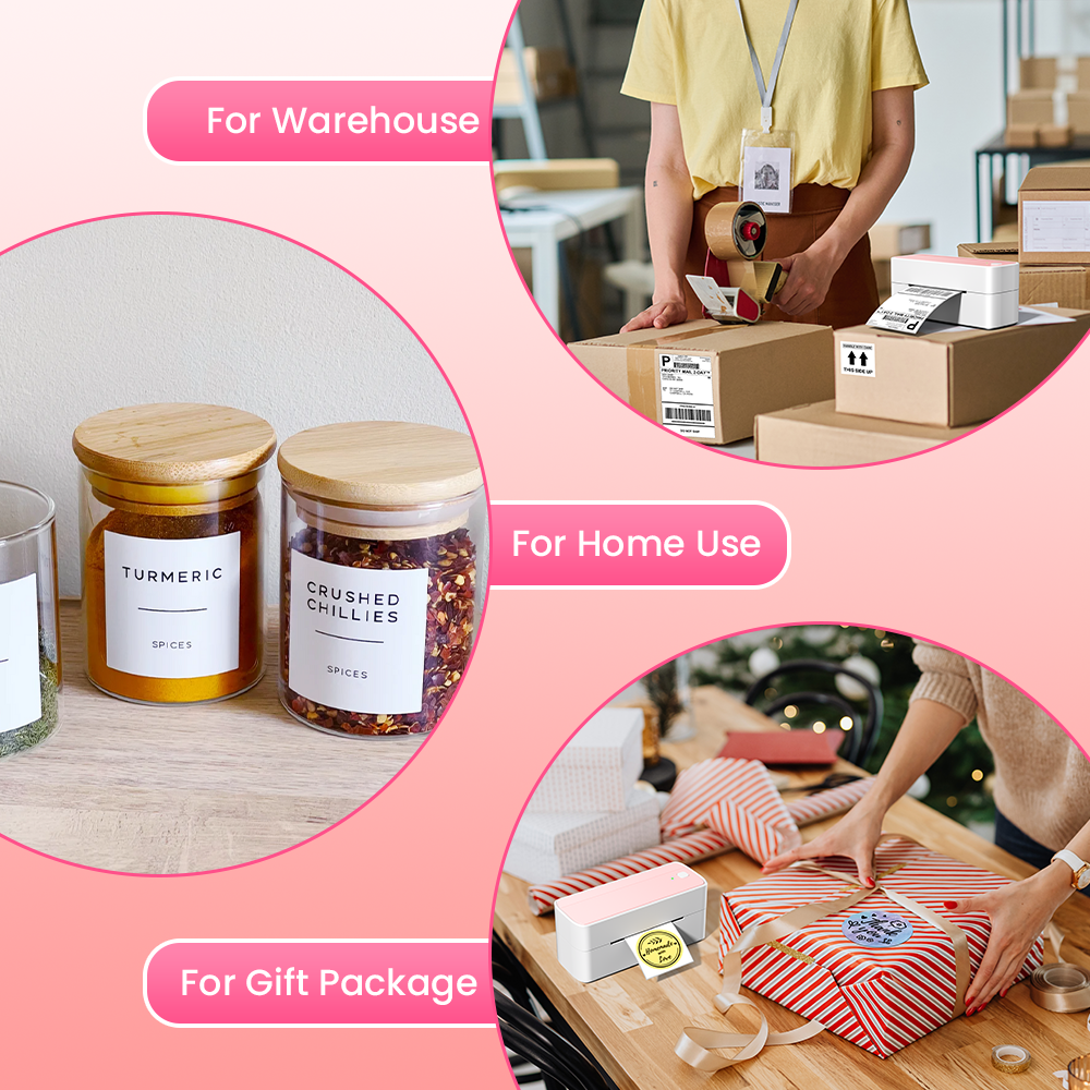 Thermal labels for kitchen organization and food jar labeling