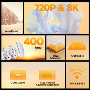 Magcubic HY300 Max projector specs — 400 ANSI lumens, Android 14, WiFi 6 and Bluetooth 5.4