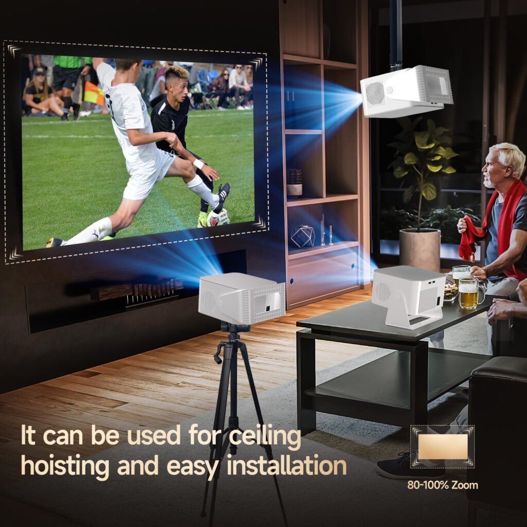 Magcubic HY450MAX projector ceiling hoisting installation and easy setup