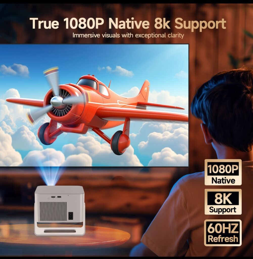 Magcubic HY450MAX projector native 1080P with 8K support and 60Hz refresh