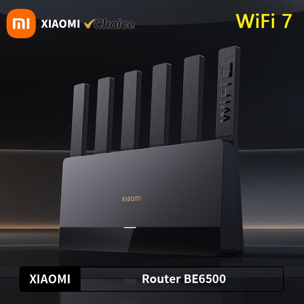 Xiaomi Router BE6500 WiFi 7 Quad-Core Router - Front View