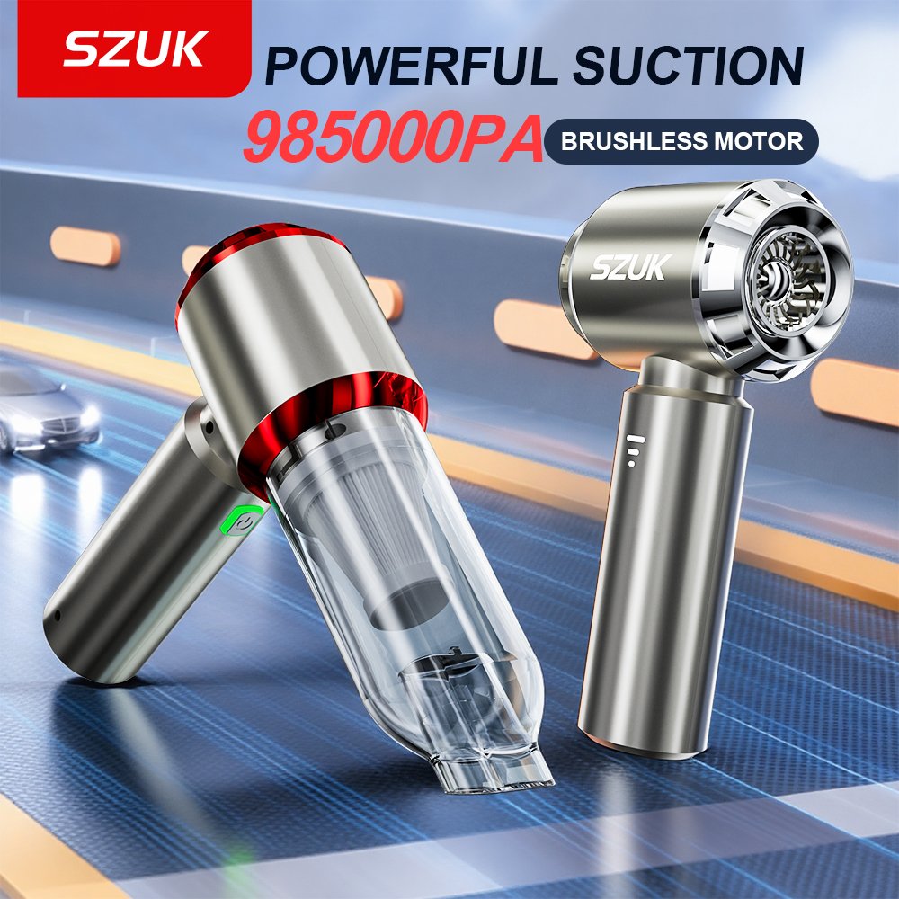 SZUK C012MAX Cordless Handheld Car Vacuum Cleaner with 985,000PA Powerful Suction