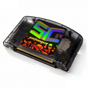 SC64 EVERGENESIS N64 flashcart front view with SC64 logo