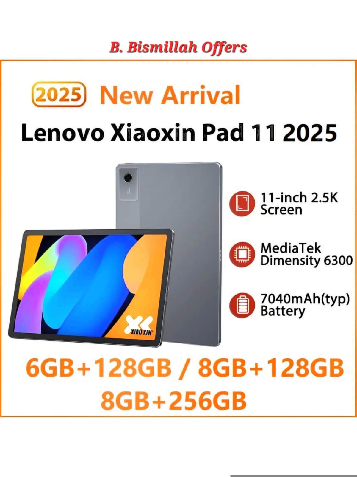 Lenovo Xiaoxin Pad 11 2025 11-inch 2.5K tablet in grey
