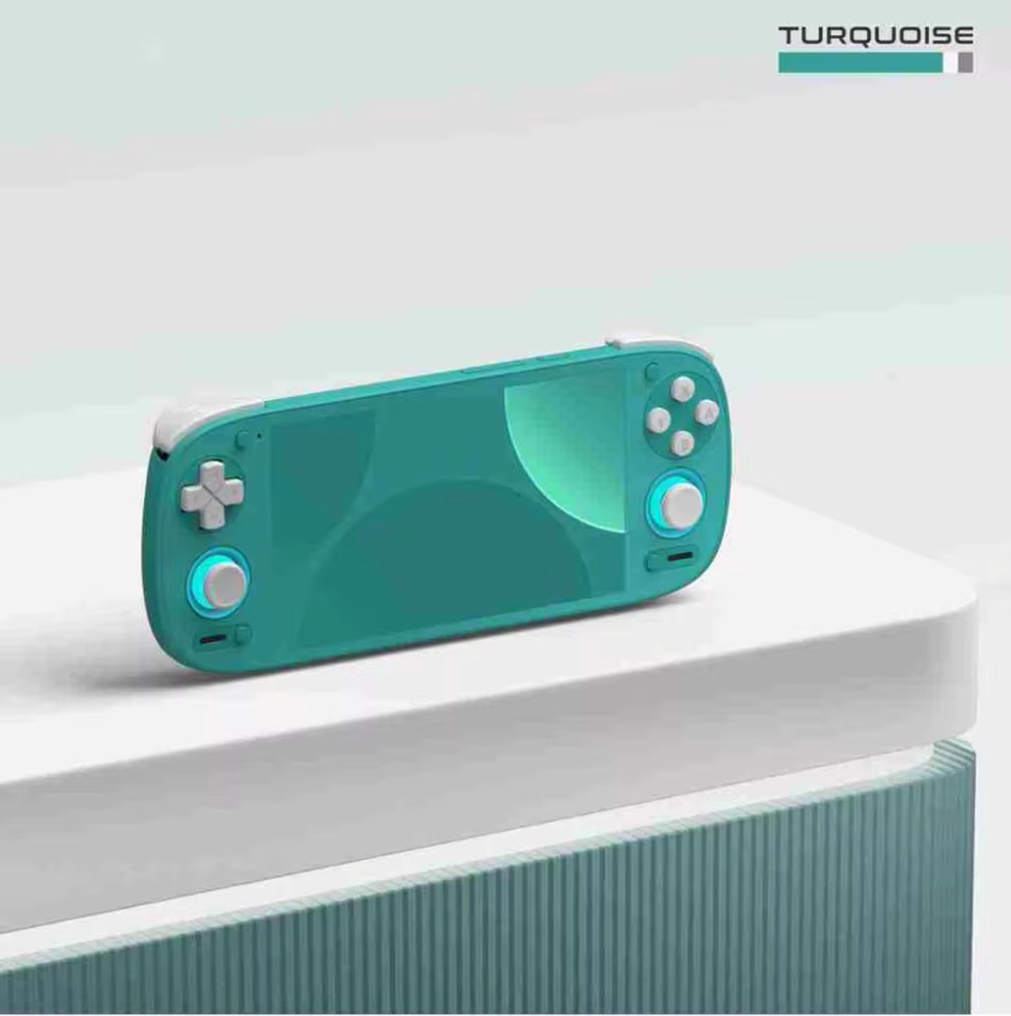 Retroid Pocket 5 turquoise color AMOLED handheld gaming console