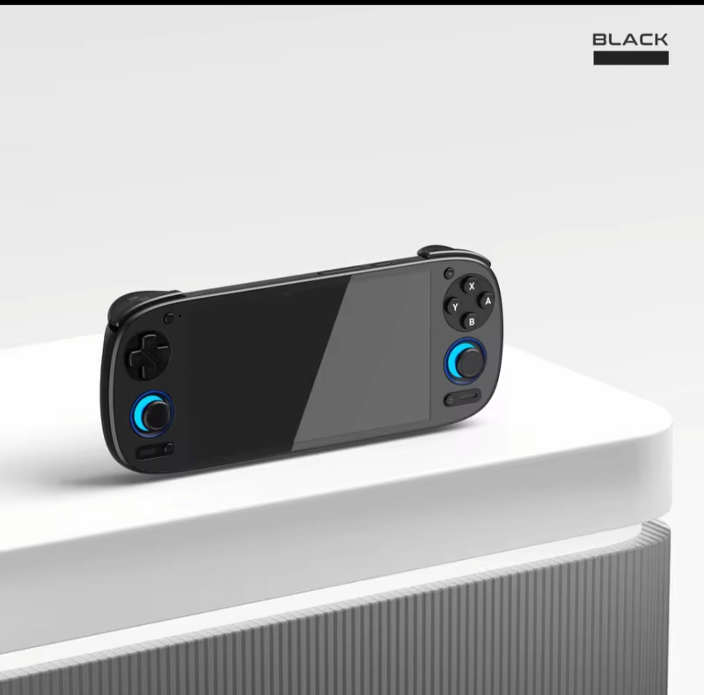 Retroid Pocket 5 black handheld gaming console side view