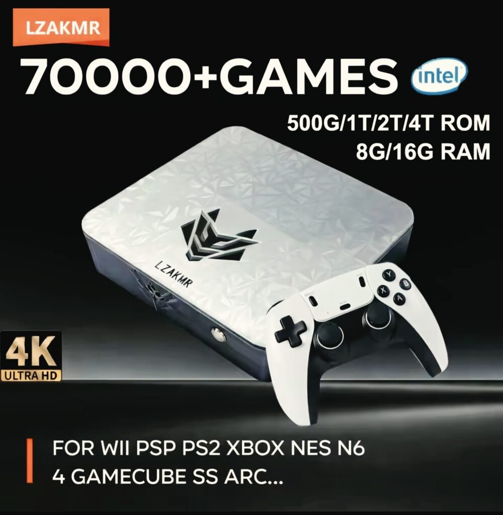 LZAKMR AK1 Review - 4K retro game console with 70000 plus games