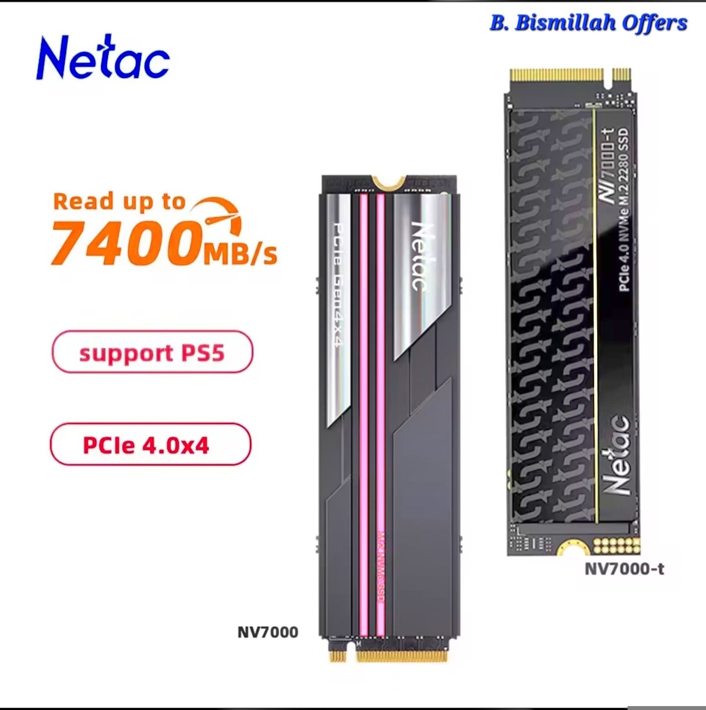 Netac NV7000 and NV7000-t PCIe 4.0 7400MBs M.2 NVMe SSD Review