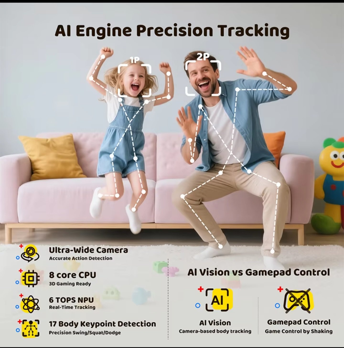 Kinhank MotionX AI engine precision body tracking camera sensor demonstration