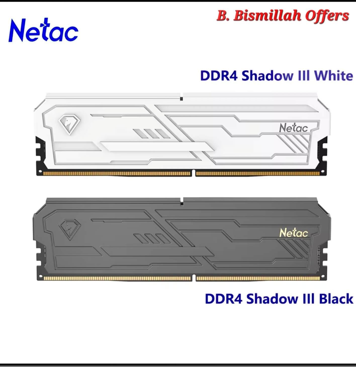 Netac DDR4 Shadow III Review - White and Black RAM Modules
