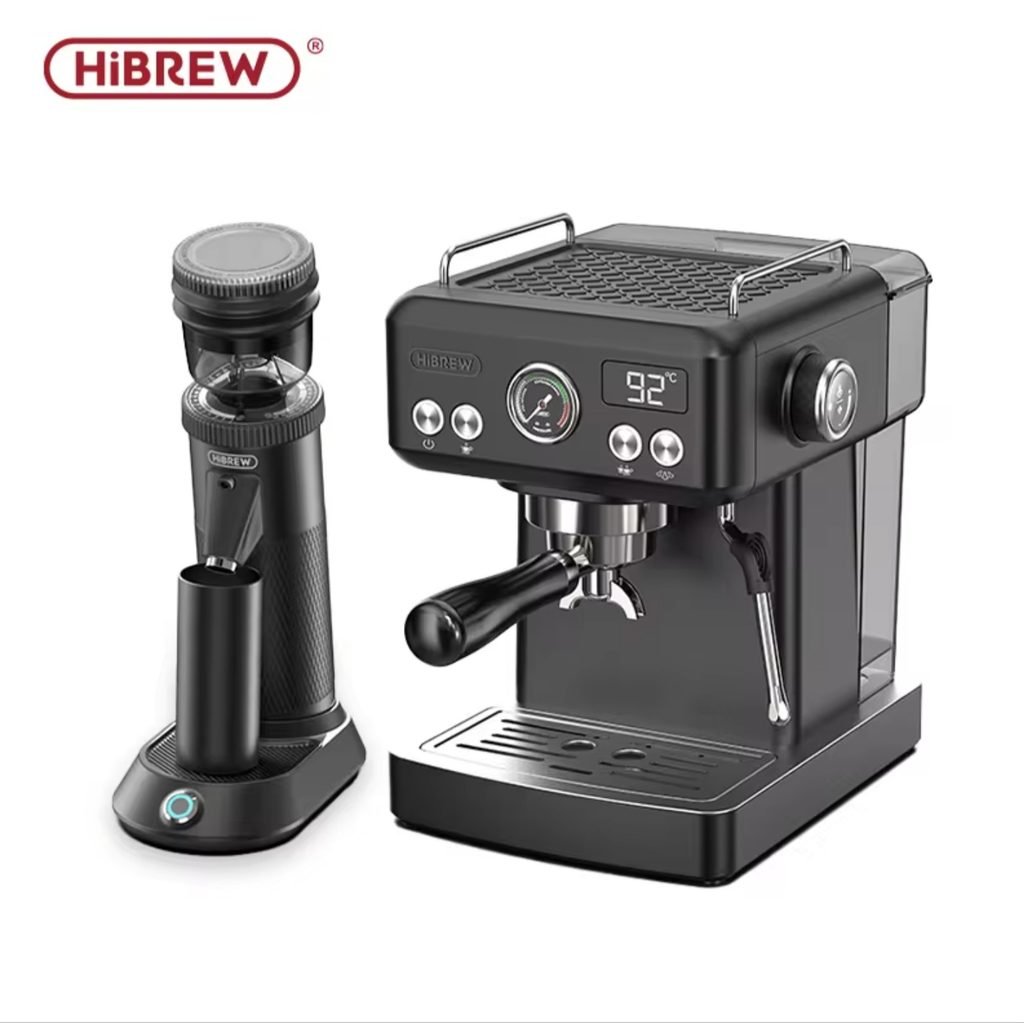HiBREW G5 espresso machine with built-in grinder, black model