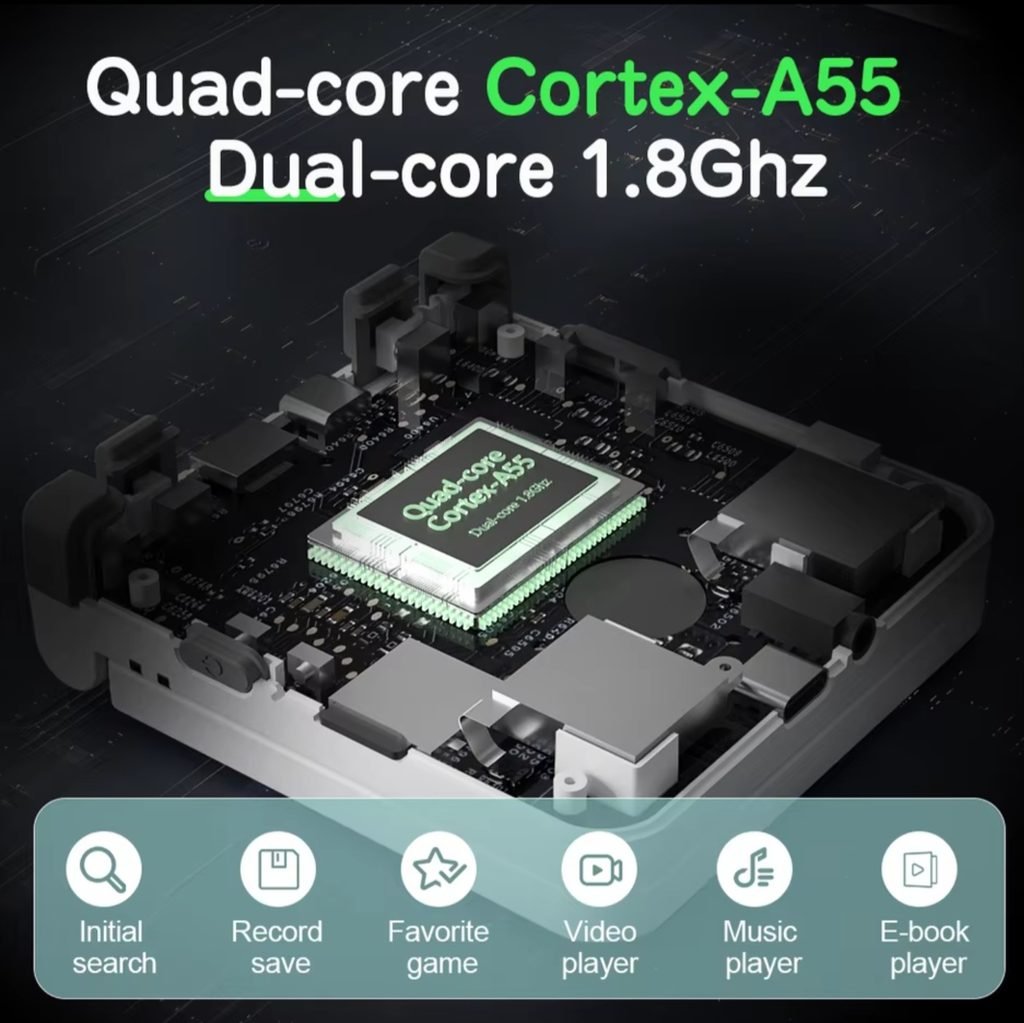 MIYOO Flip V2 quad-core Cortex-A55 processor specifications