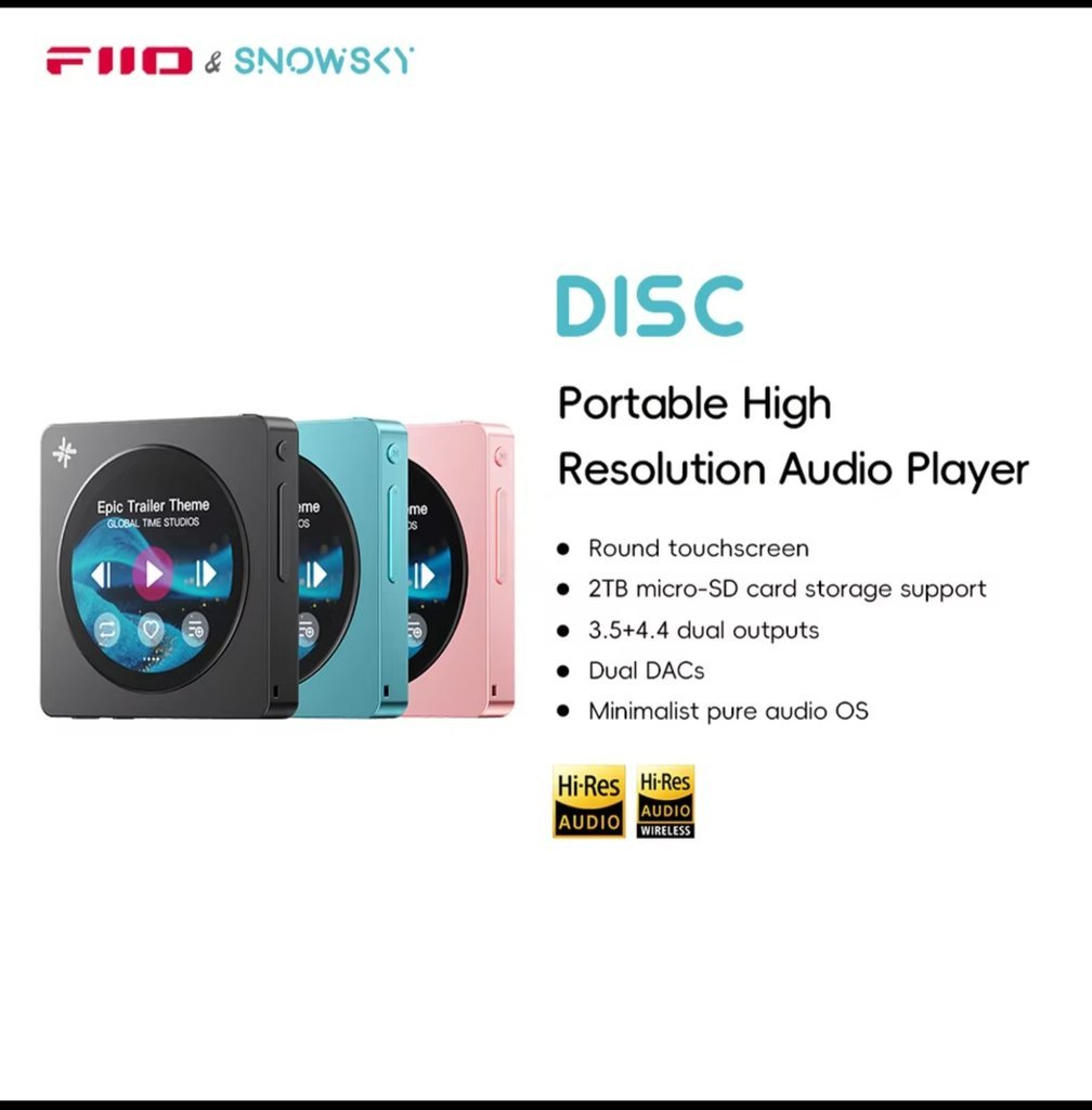 FiiO Snowsky DISC portable HiFi music player with dual DAC - fiio snowsky disc review