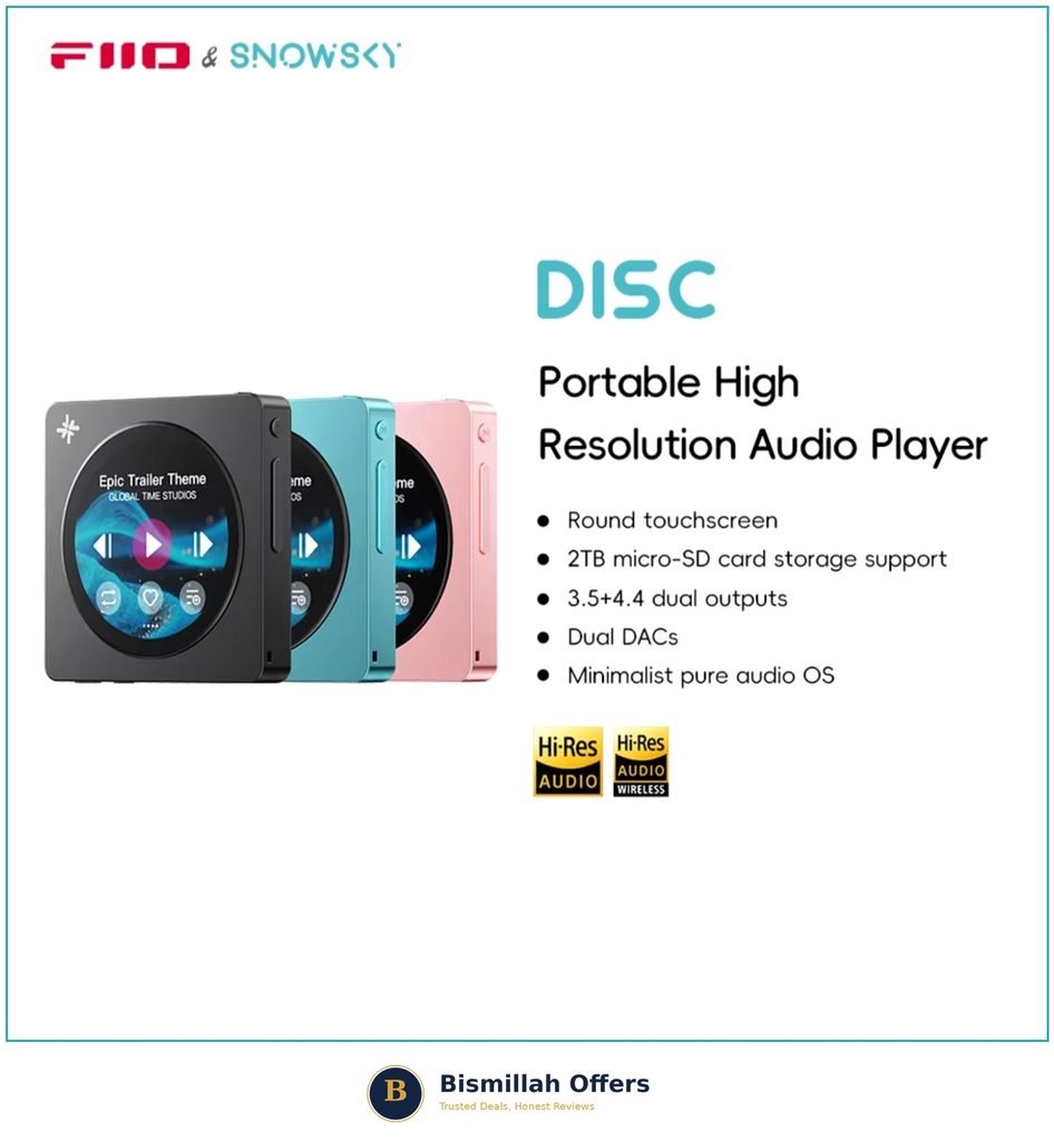 FiiO Snowsky DISC portable HiFi music player with dual DAC - fiio snowsky disc review