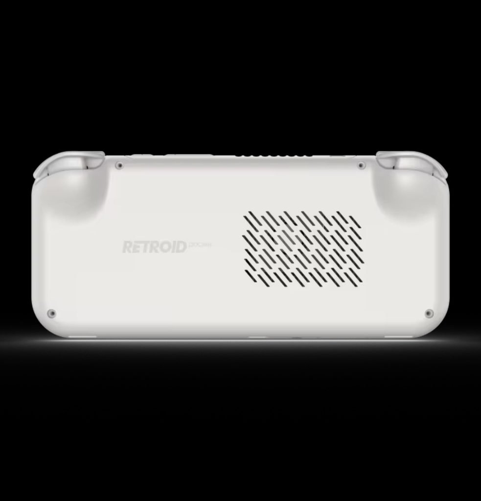 Retroid Pocket 4 Pro back panel with cooling vents and logo