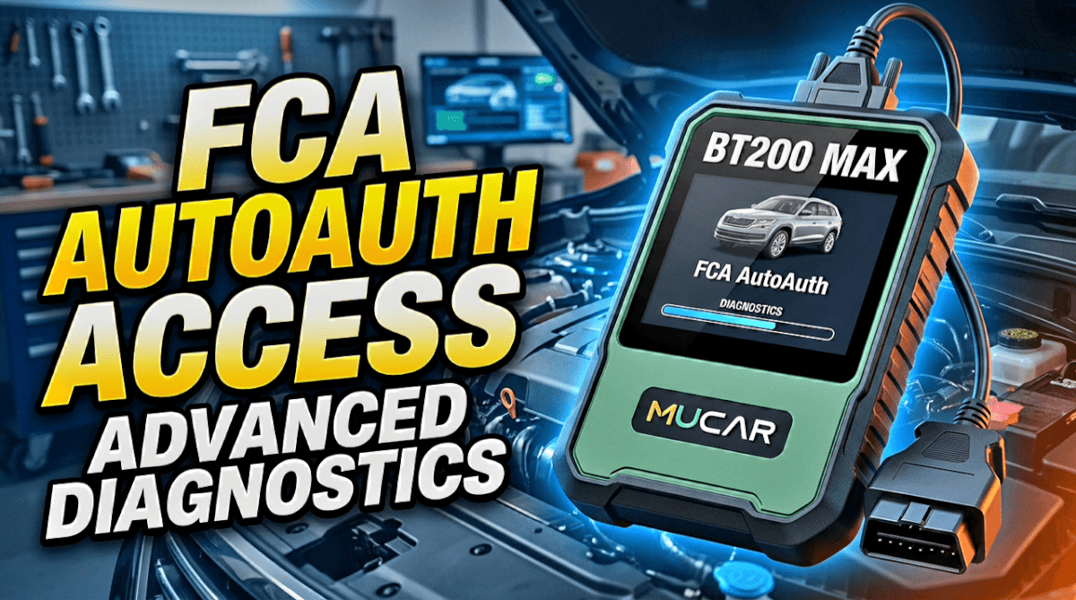 MUCAR BT200 Max mobile app full system diagnostic scan and bi-directional test