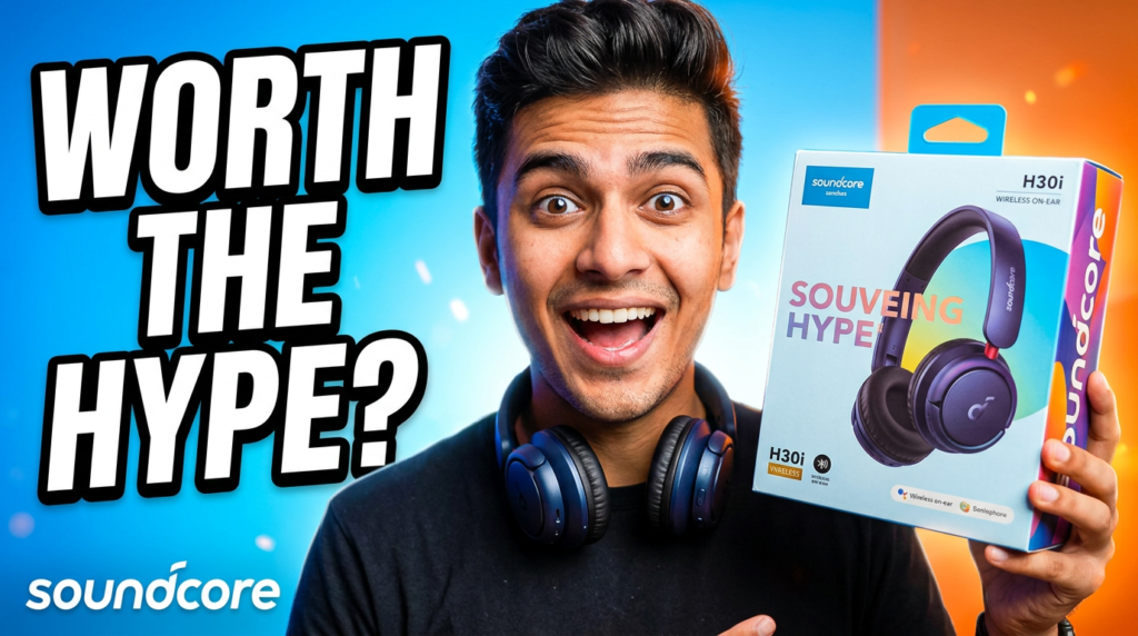 Anker Soundcore H30i wireless onear headphones box packaging