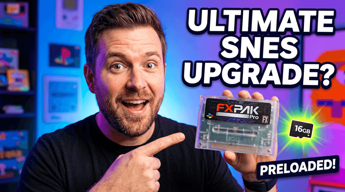 FXPAK Pro SNES Flash Cartridge with 16GB MicroSD card hardware review