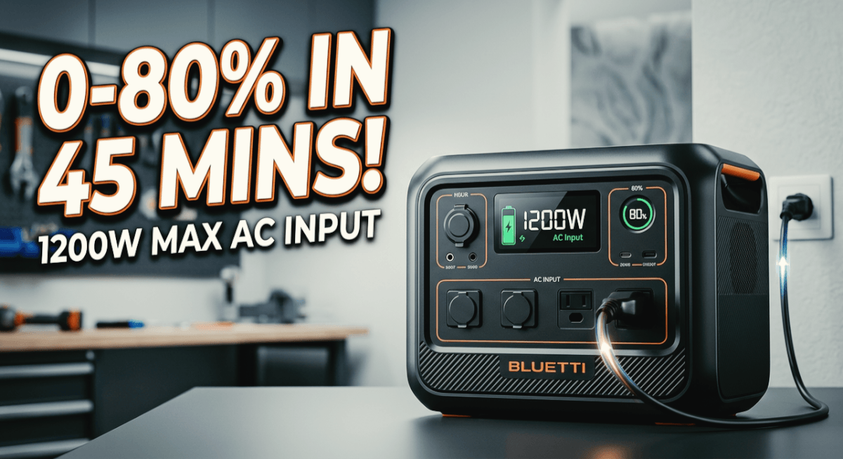 Bluetti Elite 100 V2 solar generator for outdoor camping and blackout backup