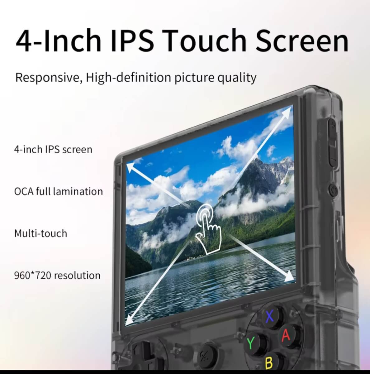 Anbernic RG406V vertical retro handheld console official design and colors overview