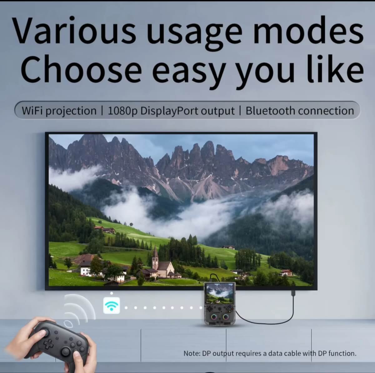 Anbernic RG406V 4 inch 4:3 720p IPS display and front button controls