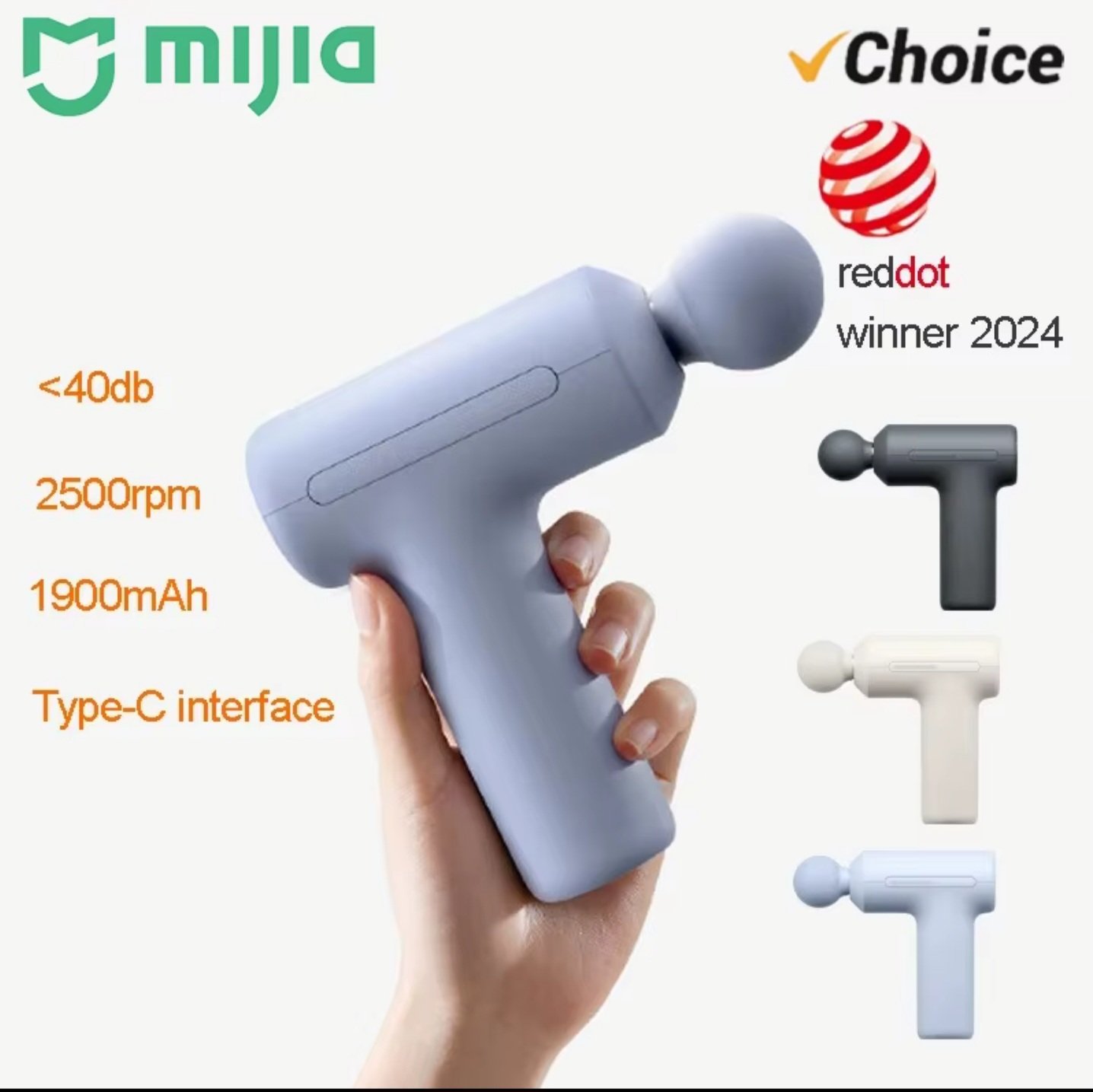 Xiaomi Mijia Mini Fascia Gun 3 portable muscle massage gun overview and Red Dot award